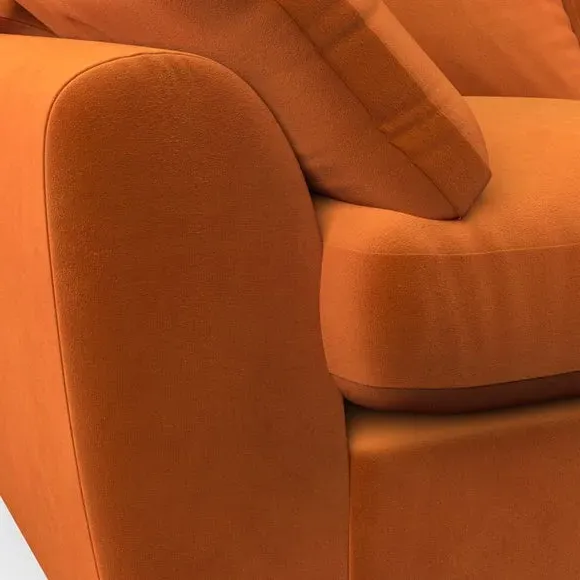 4-Seater Sofa with Removable Arms - Ginger