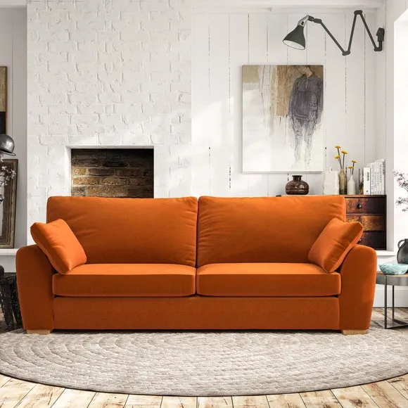 4-Seater Sofa with Removable Arms - Ginger
