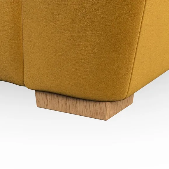 4-Seater Sofa with Removable Arms - Gold