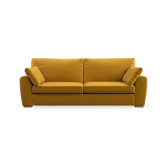 4-Seater Sofa with Removable Arms - Gold