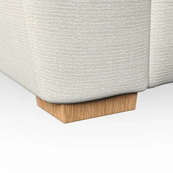 4-Seater Sofa with Removable Arms - Ivory