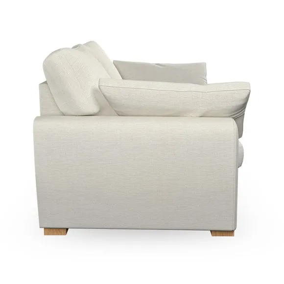 4-Seater Sofa with Removable Arms - Ivory