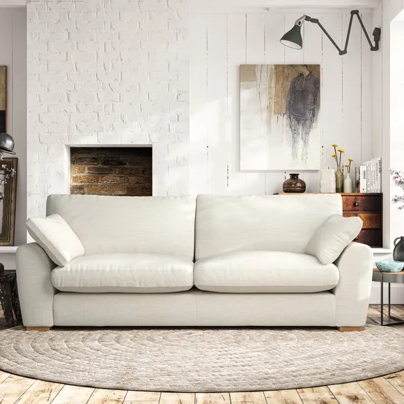 4-Seater Sofa with Removable Arms - Ivory