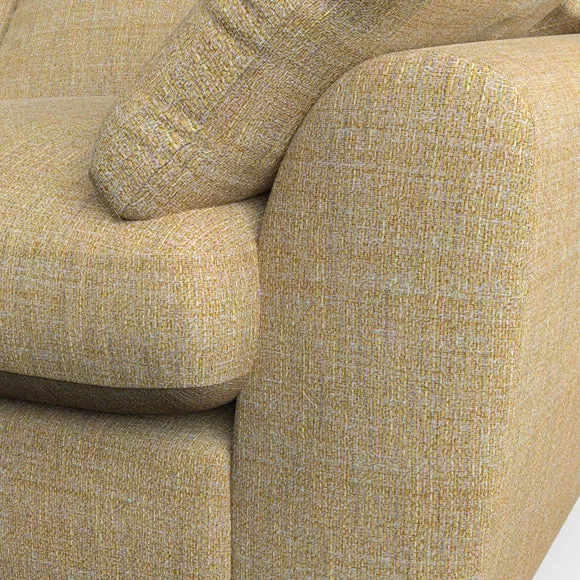 4-Seater Sofa with Removable Arms - Ochre