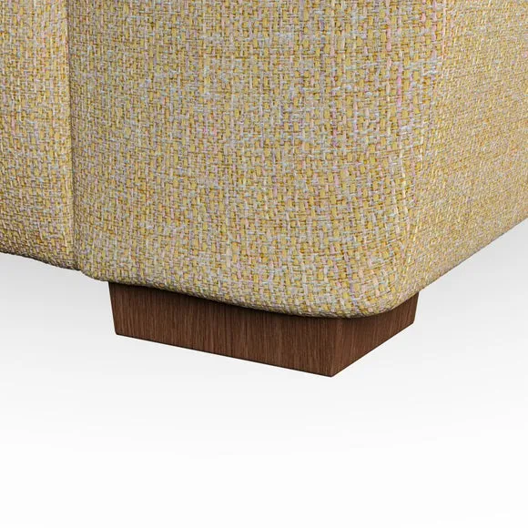 4-Seater Sofa with Removable Arms - Ochre