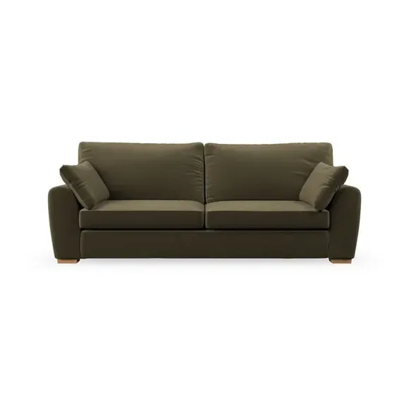 4-Seater Sofa with Removable Arms - Olive