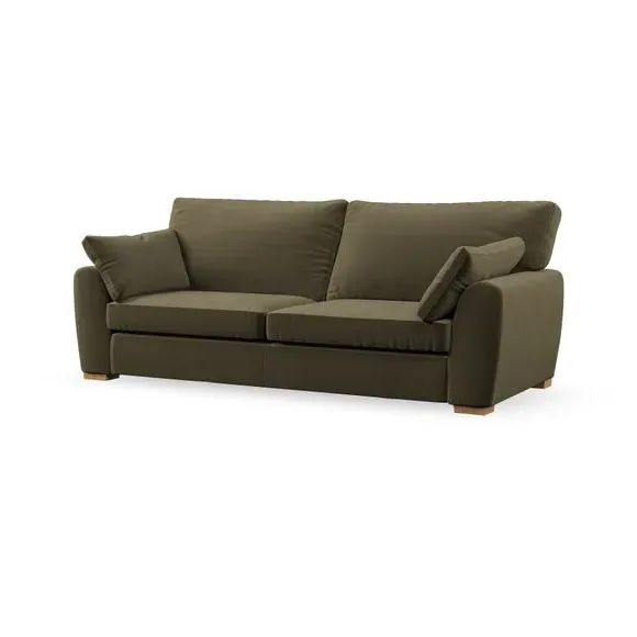 4-Seater Sofa with Removable Arms - Olive