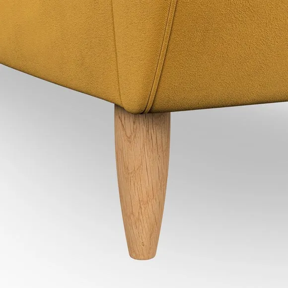 4-Seater Sofa with Scatter Cushions - Amber Gold