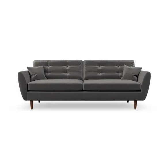 4-Seater Sofa with Scatter Cushions - Charcoal
