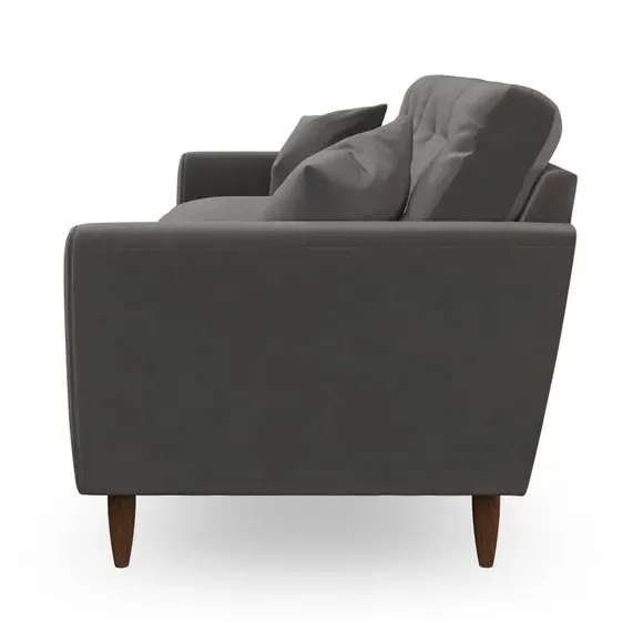 4-Seater Sofa with Scatter Cushions - Charcoal