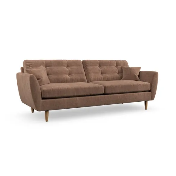 4-Seater Sofa with Scatter Cushions - Clay