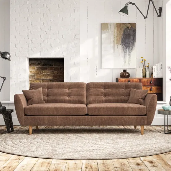 4-Seater Sofa with Scatter Cushions - Clay