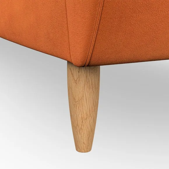 4-Seater Sofa with Scatter Cushions - Ginger