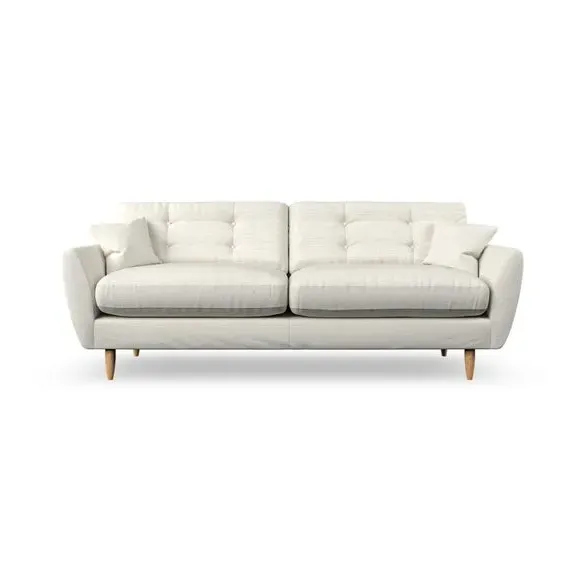 4-Seater Sofa with Scatter Cushions - Ivory