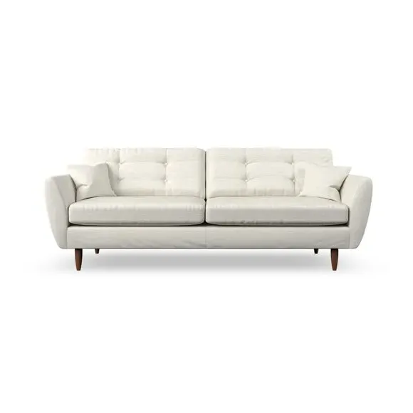 4-Seater Sofa with Scatter Cushions - Ivory