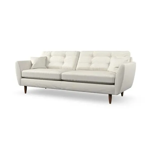 4-Seater Sofa with Scatter Cushions - Ivory