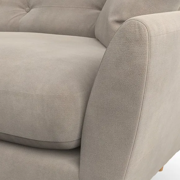 4-Seater Sofa with Scatter Cushions - Mushroom