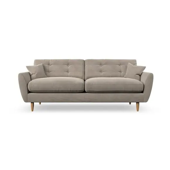 4-Seater Sofa with Scatter Cushions - Mushroom