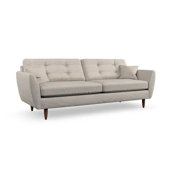 4-Seater Sofa with Scatter Cushions - Natural