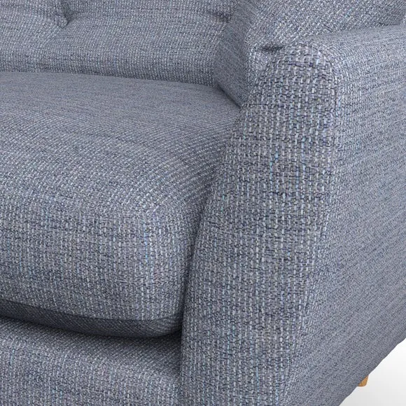 4-Seater Sofa with Scatter Cushions - Navy
