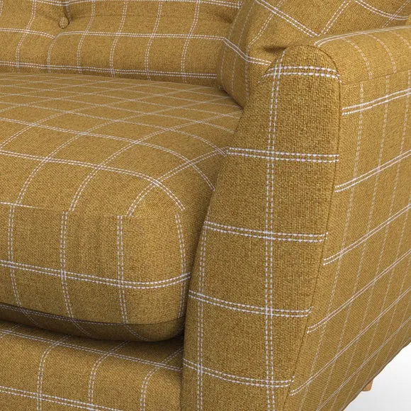 4-Seater Sofa with Scatter Cushions - Ochre