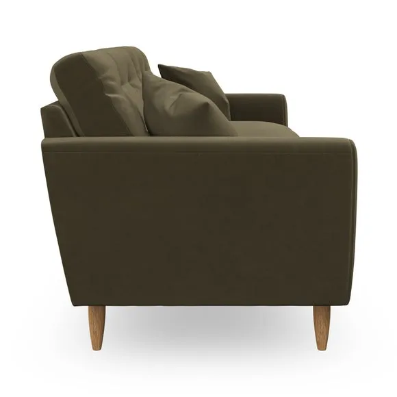 4-Seater Sofa with Scatter Cushions - Olive