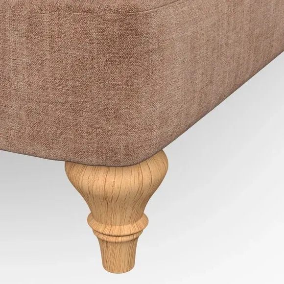 4-Seater Sofa with Scroll Arms - Clay