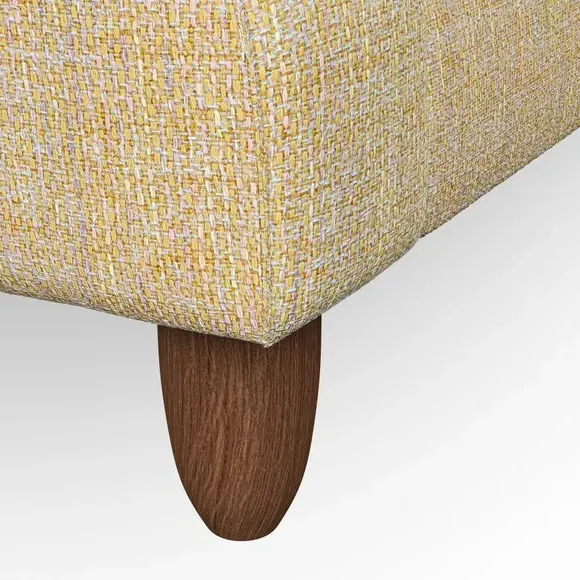 4-Seater Sofa with Scroll Arms - Ochre, Weave