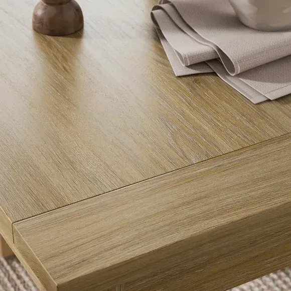 4-Seater Square Dining Table - Oak Effect
