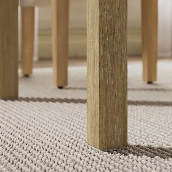 4-Seater Square Dining Table - Oak Effect