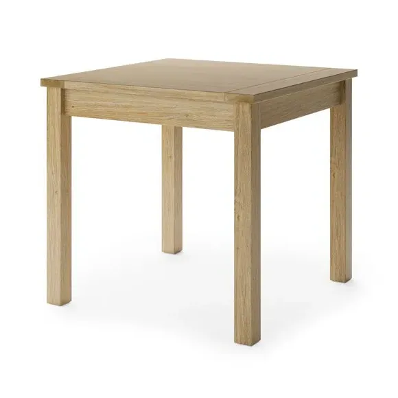 4-Seater Square Dining Table - Oak Effect