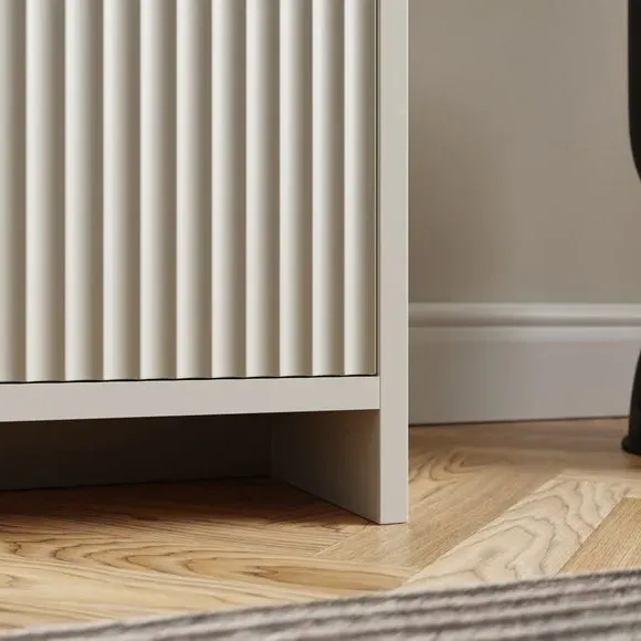 4-Shelf Bookcase with Storage - Natural, Wood