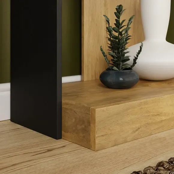 4-Shelf Open Bookcase - Wood