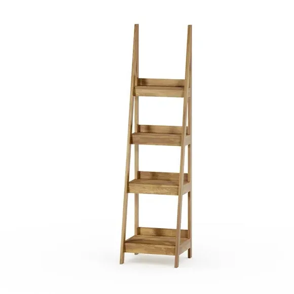 4-Tier Ladder Shelf - Mango Wood Effect