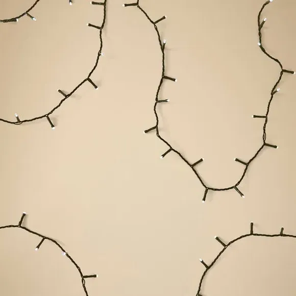 400 LED String Lights with Timer - White
