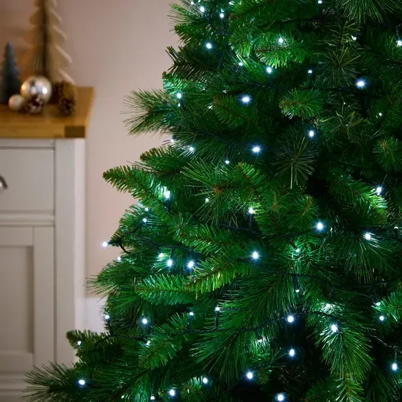 400 LED String Lights with Timer - White image