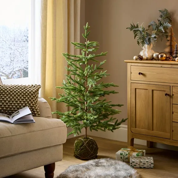 4ft Christmas Tree with Moss Base - Green image
