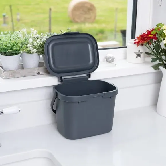 4L Sinkside Caddy with Handle - Grey