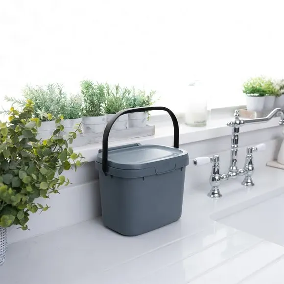 4L Sinkside Caddy with Handle - Grey