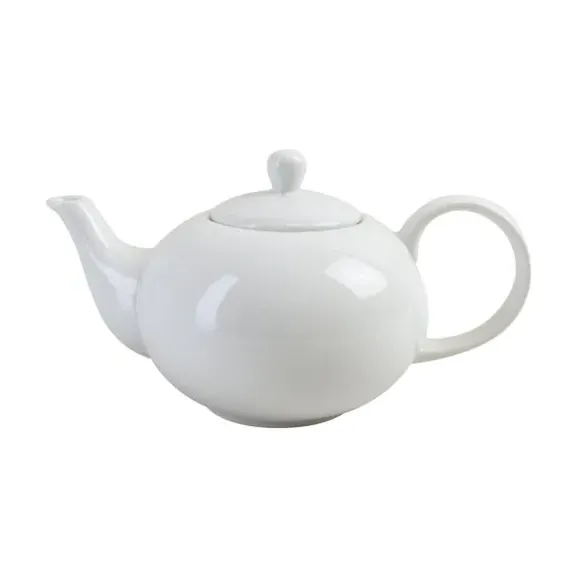 5-Cup Teapot - White, Porcelain image