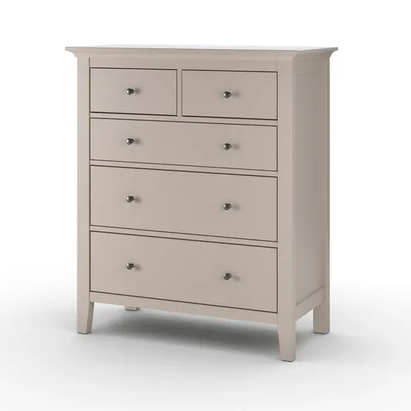 5-Drawer Chest with Metal Handles - Natural