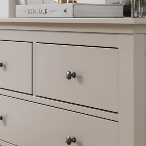 5-Drawer Chest with Metal Handles - Natural