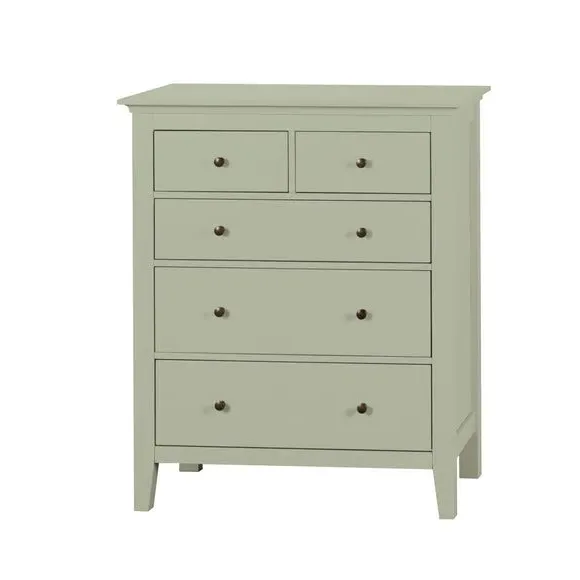5-Drawer Chest with Metal Handles - Sage