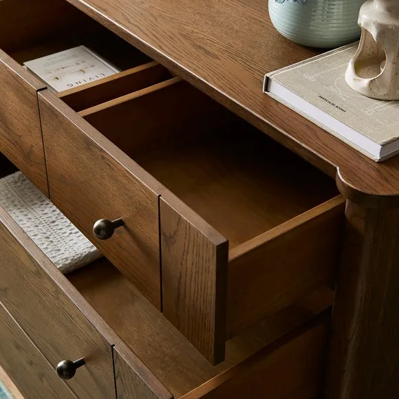 5-Drawer Chest with Metal Runners - Light Oak