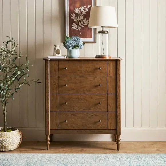 5-Drawer Chest with Metal Runners - Light Oak image