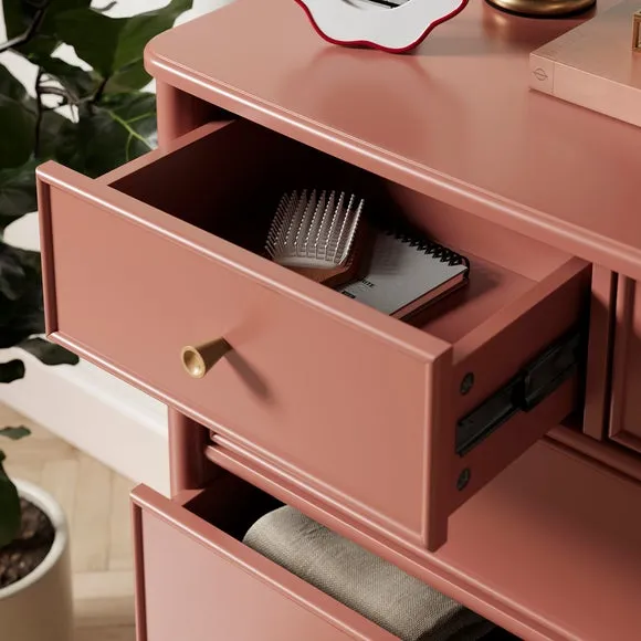 5-Drawer Chest with Soft-Close - Red Clay