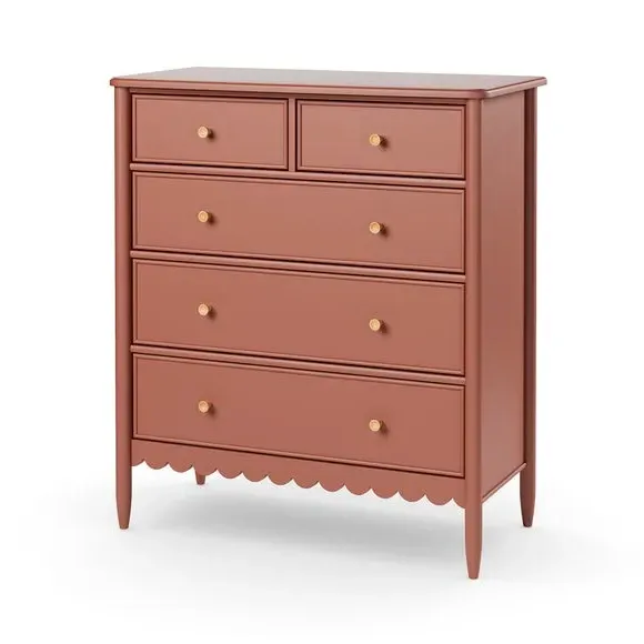 5-Drawer Chest with Soft-Close - Red Clay