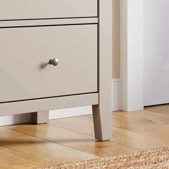 5-Drawer TV Chest with Open Shelf - Natural