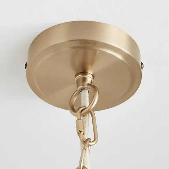 5 Light Adjustable Chandelier - Grey, Metal