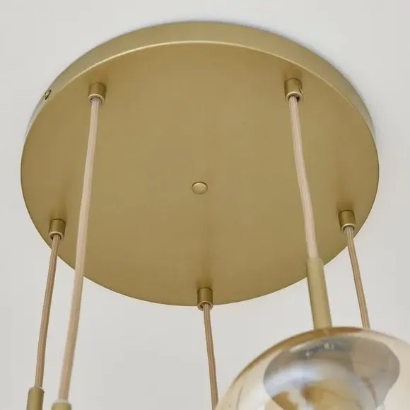 5-Light Cluster Ceiling Light - Gold